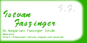 istvan faszinger business card